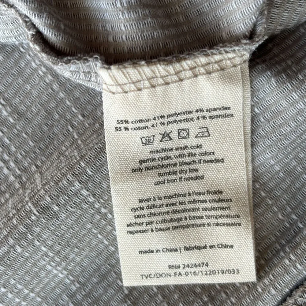Anthropologie Donni Sandwash Grey Ribbed Cardigan NWT Size OSFA Plus